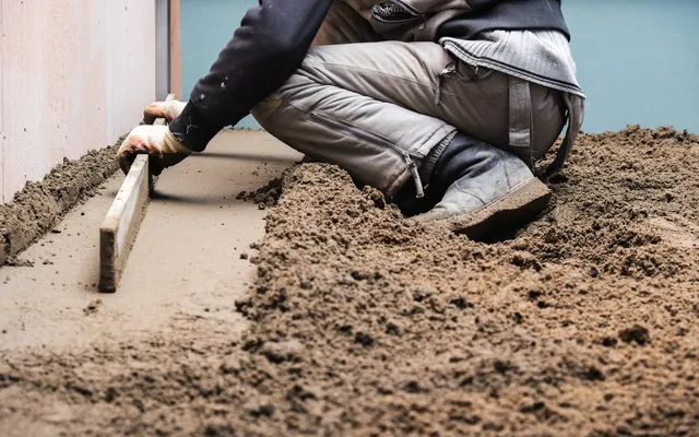 Polyurethane foam injection concrete leveling process for driveways and patios