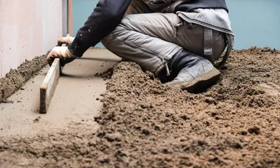 Polyurethane foam injection concrete leveling process for driveways and patios